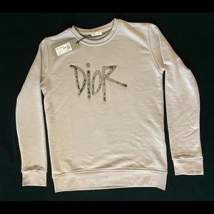 Dior written printed sweater